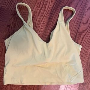Lululemon Align Tank - worn once - neon yellow - size 10